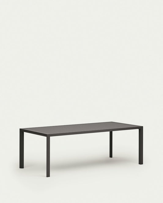 Tavolo da esterno Culip in alluminio finitura grigia 220 x 100 cm