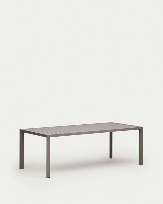 Tavolo da esterno Culip in alluminio finitura marrone 220 x 100 cm