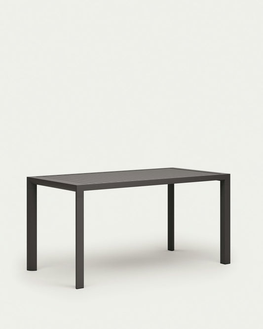 Tavolo da esterno Culip in alluminio finitura grigia 150 x 77 cm