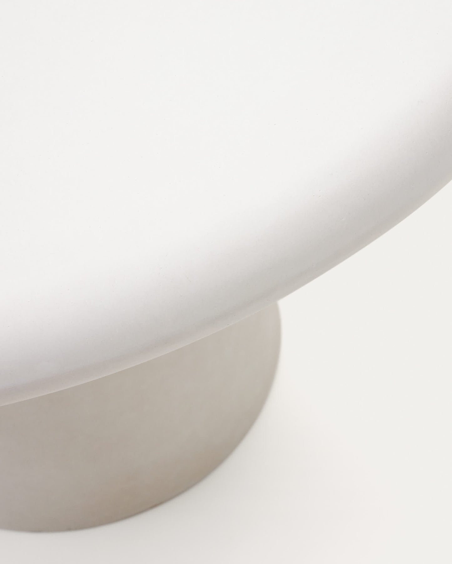 Tavolo rotondo Addaia in cemento bianco Ø 120 cm