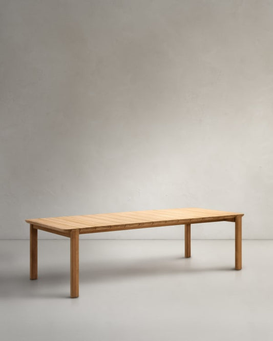 Tavolo Icaro in legno massiccio di teak 220 x 102 cm
