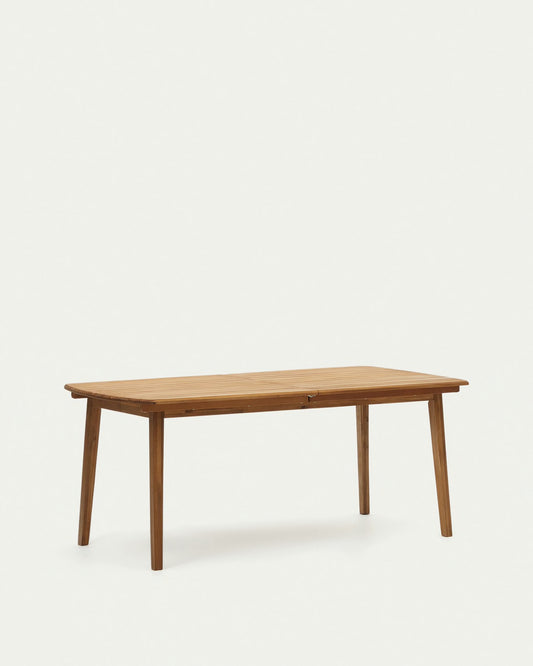 Tavolo allungabile da esterno Thianna in legno massello di acacia 180 (240) x 90 cm