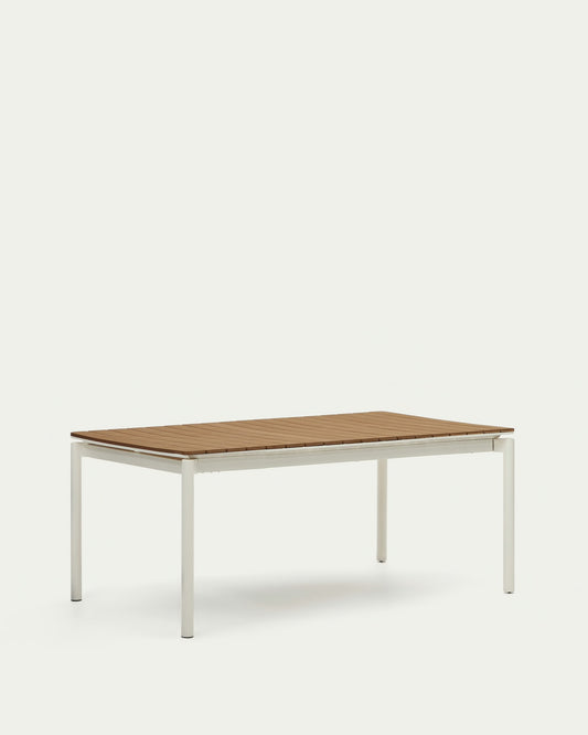 Tavolo outdoor allungabile Canyelles polipropilene e alluminio bianco opaco