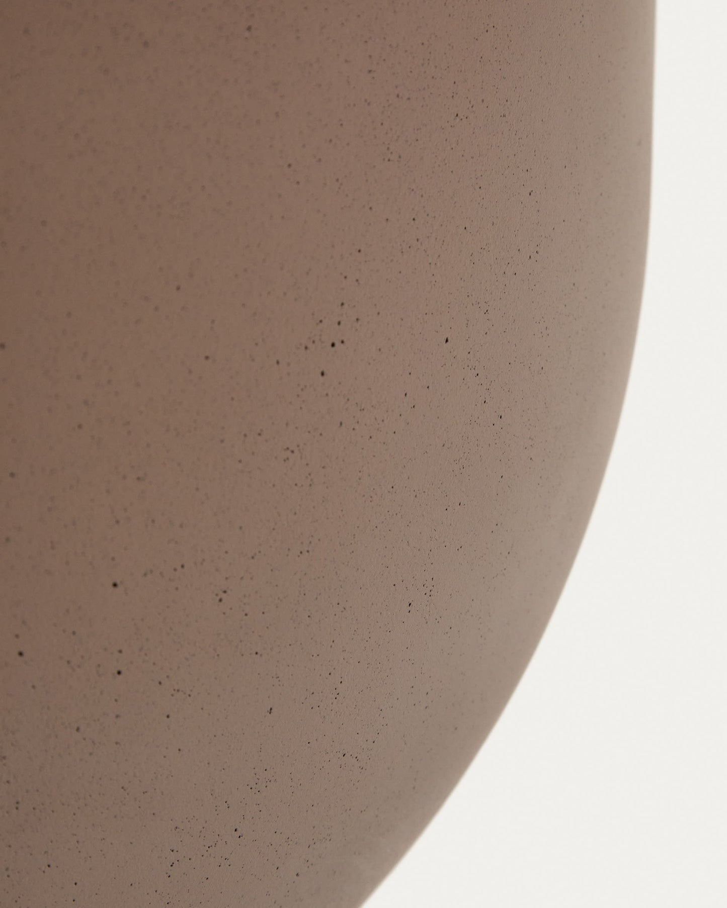 Tavolino rotondo Garbet in cemento marrone Ø 60 cm