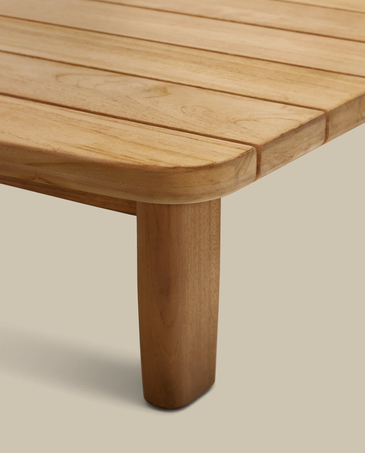Tavolino da salotto Tirant in legno massiccio di teak FSC 100% 140 x 70 cm