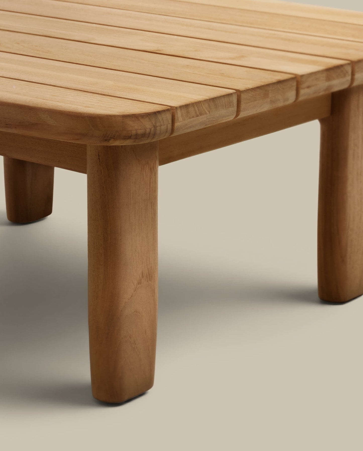 Tavolino da appoggio Tirant in legno massiccio di teak FSC 100% 70 x 70 cm