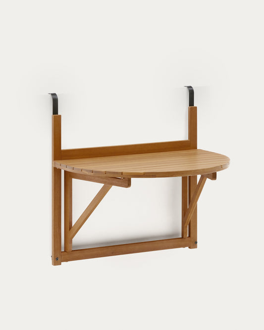 Tavolo pieghevole da balcone Amarilis in legno massiccio di acacia 50 x 70 cm