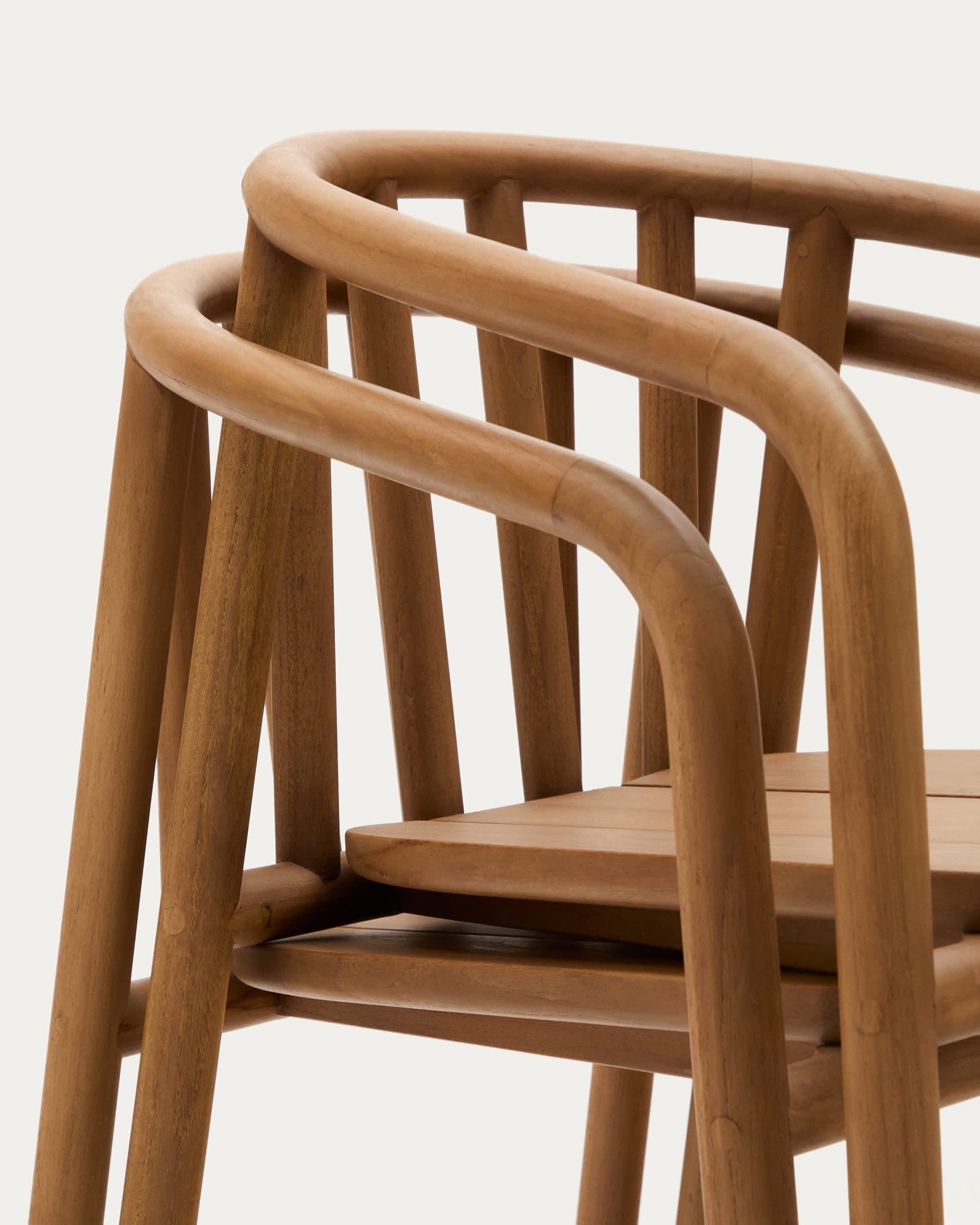 Sedia impilabile da esterno Turqueta in legno massiccio di teak FSC 100%