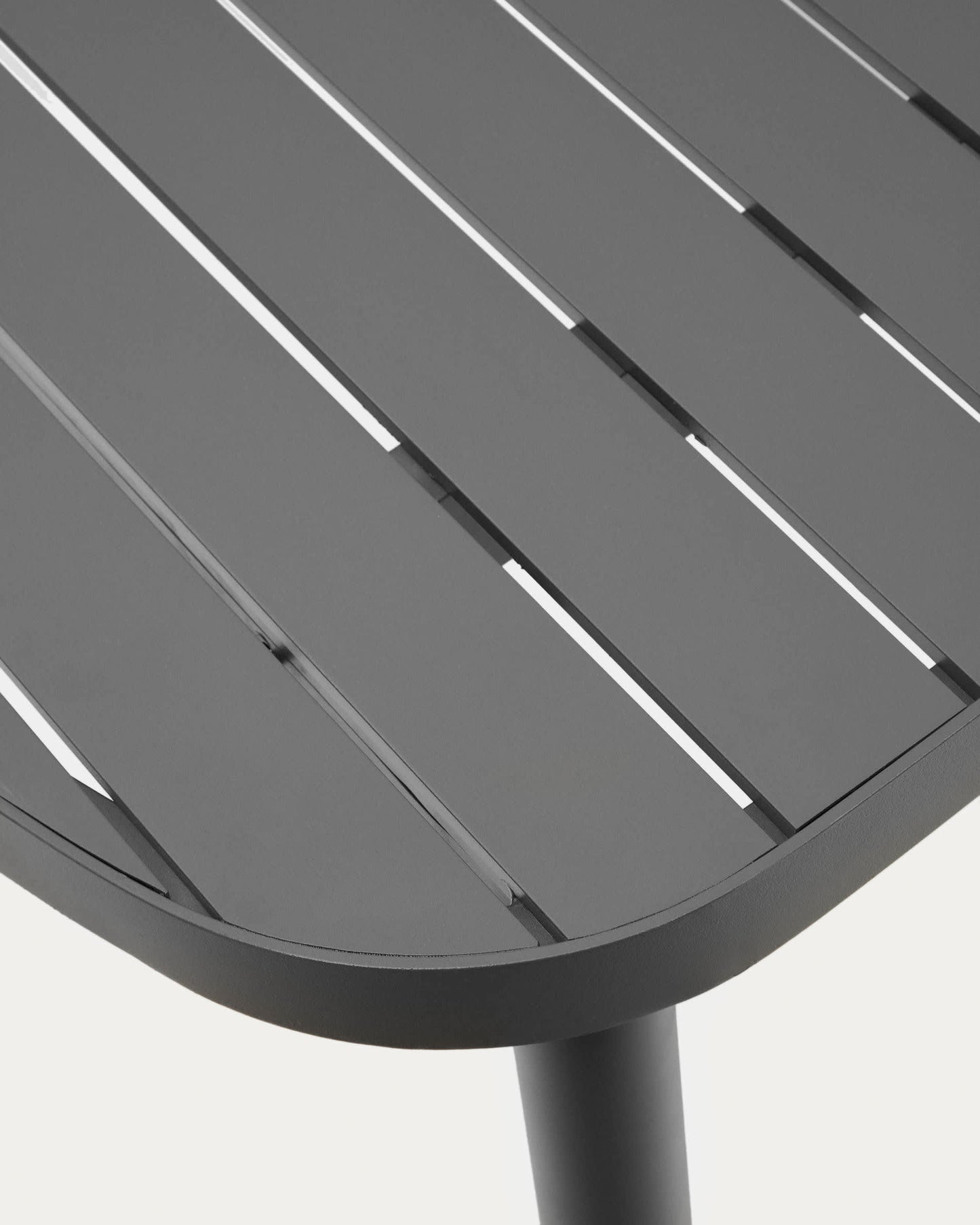 Tavolo da esterno Joncols in alluminio verniciato grigio 180 x 90 cm