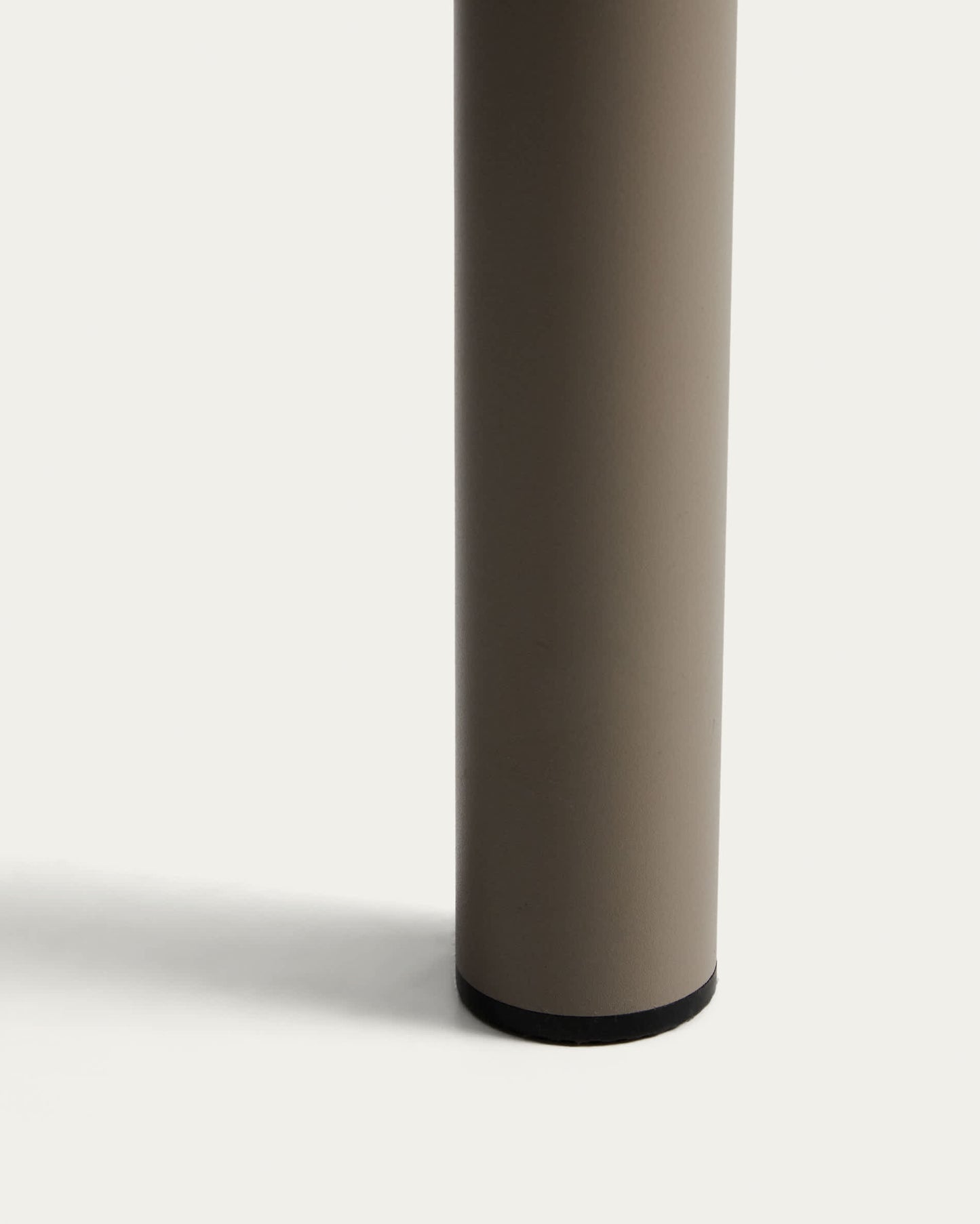 Tavolo da esterni Joncols in alluminio verniciato color tortora 180 x 90 cm