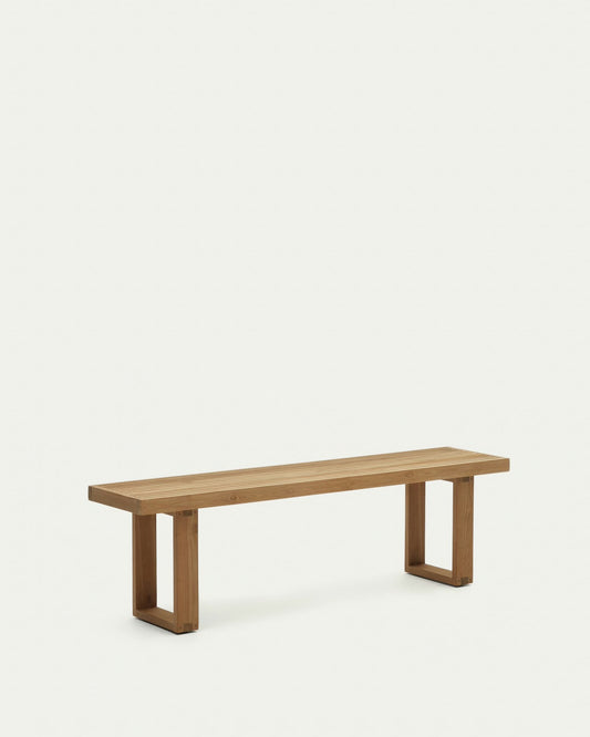 Panca Canadell outdoor in legno massiccio di teak riciclato 170 cm