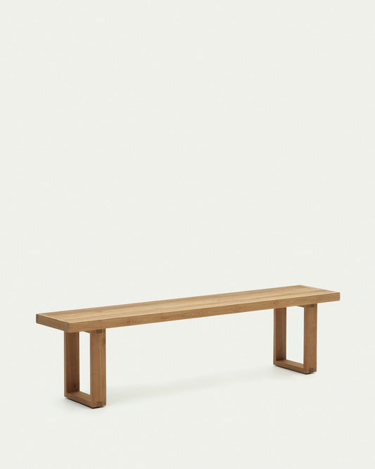 Panca Canadell outdoor in legno massiccio di teak riciclato 210 cm