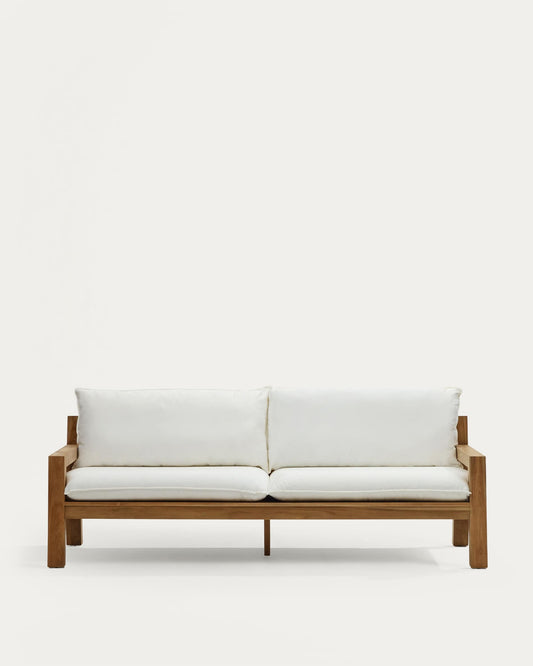 Divano Forcanera a 3 posti in legno massiccio di teak 211 cm