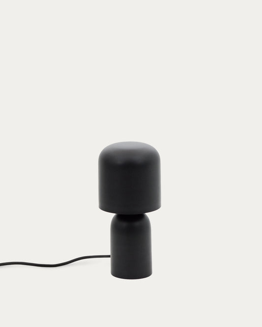 Lampada da tavolo Monze in metallo verniciato nero