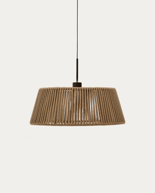 Paralume per lampada da soffitto Aldet in corda beige mélange Ø 46 cm