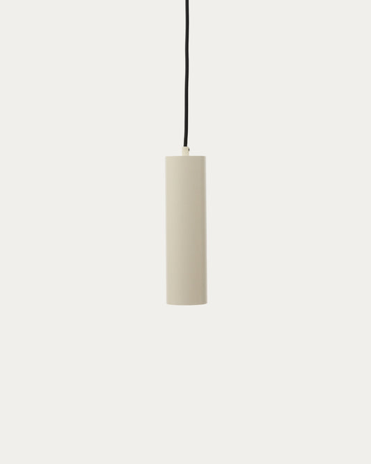 Lampada da soffitto Andia in alluminio verniciato beige