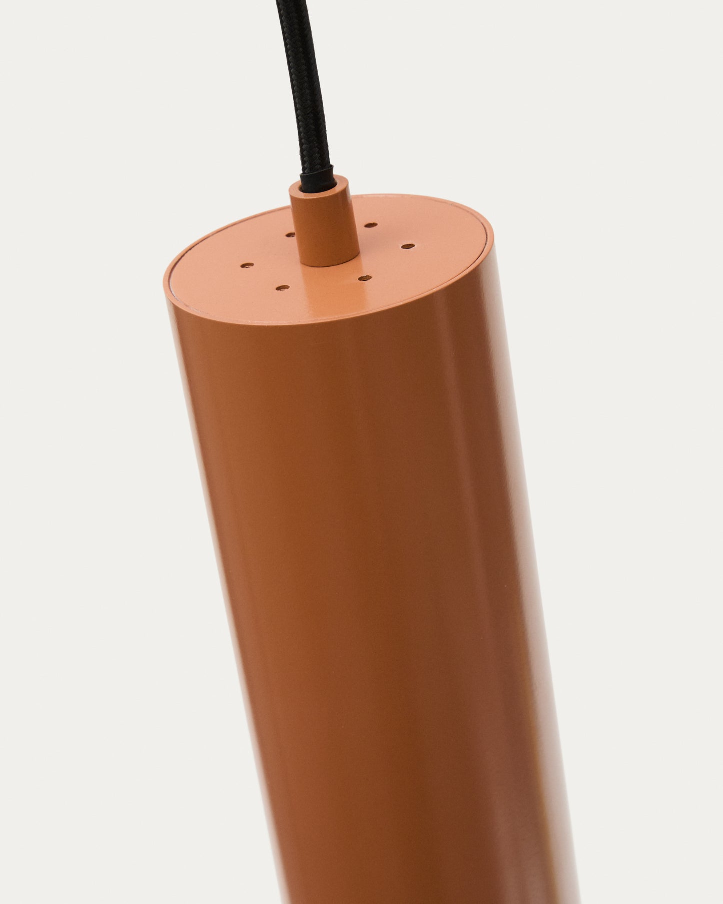Lampada da soffitto Andia in alluminio con finitura verniciata in terracotta