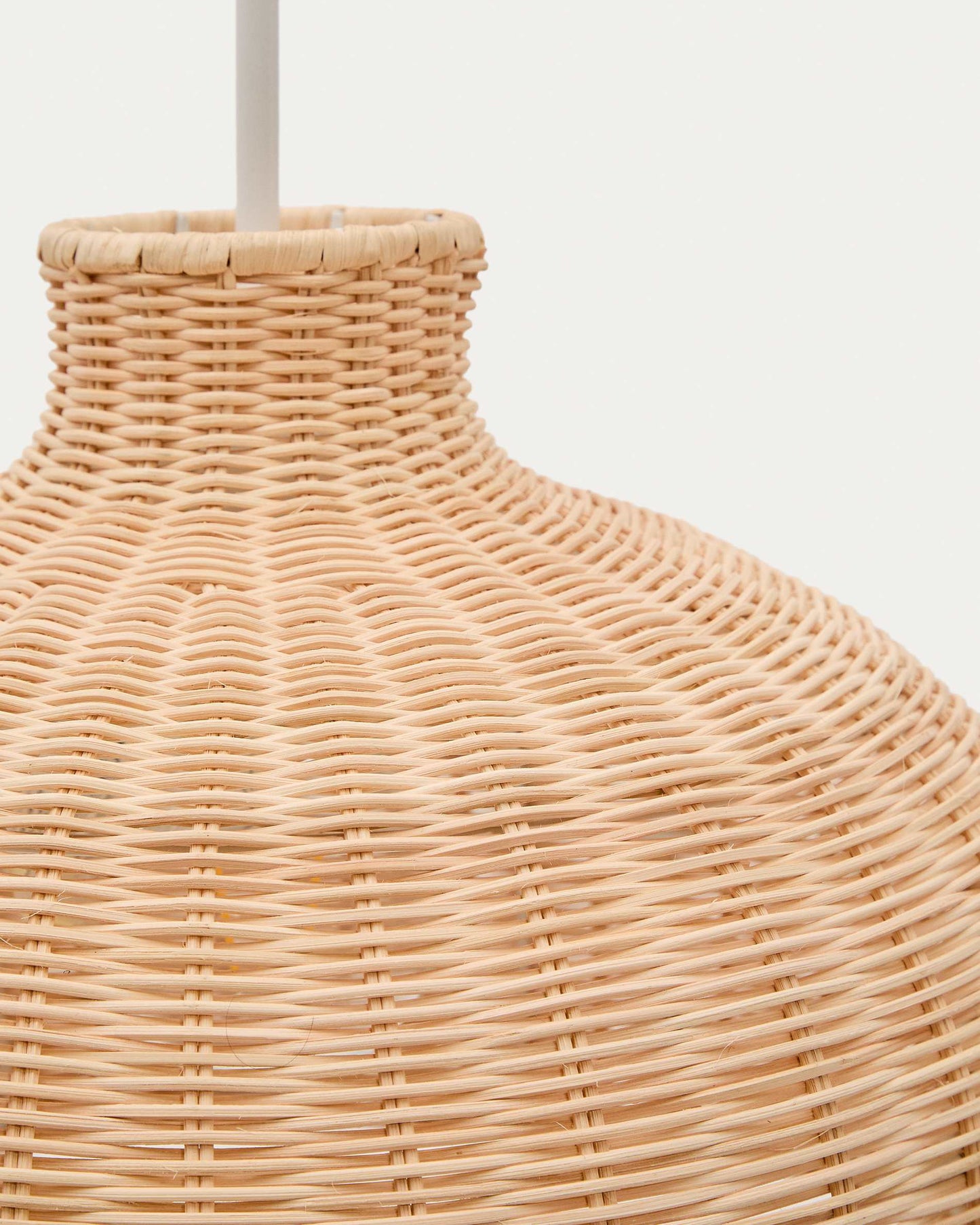 Paralume Ennia in rattan con finitura chiara Ø38 cm