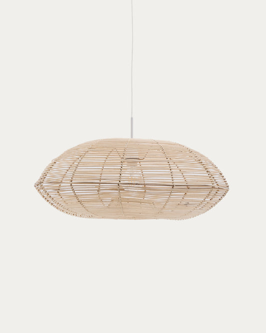 Paralume per lampada da soffitto Flaro in rattan con finitura chiara Ø 70 cm