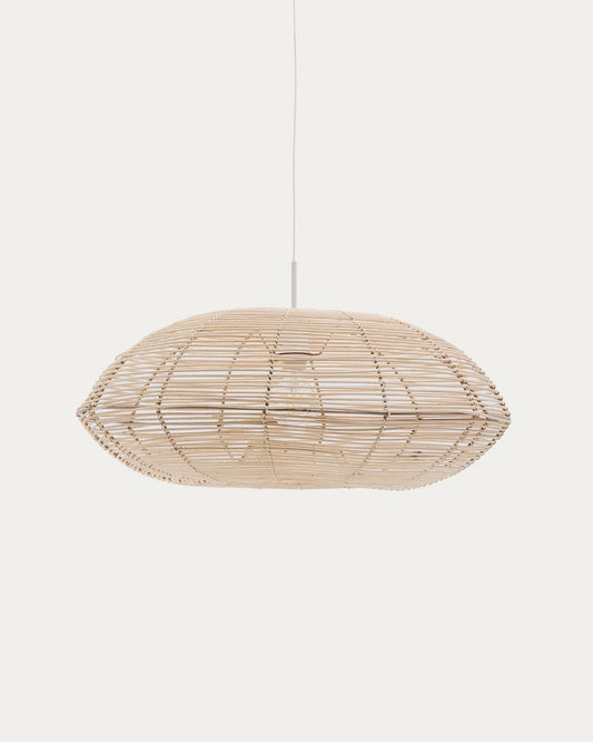 Paralume per lampada da soffitto Flaro in rattan con finitura chiara Ø 70 cm