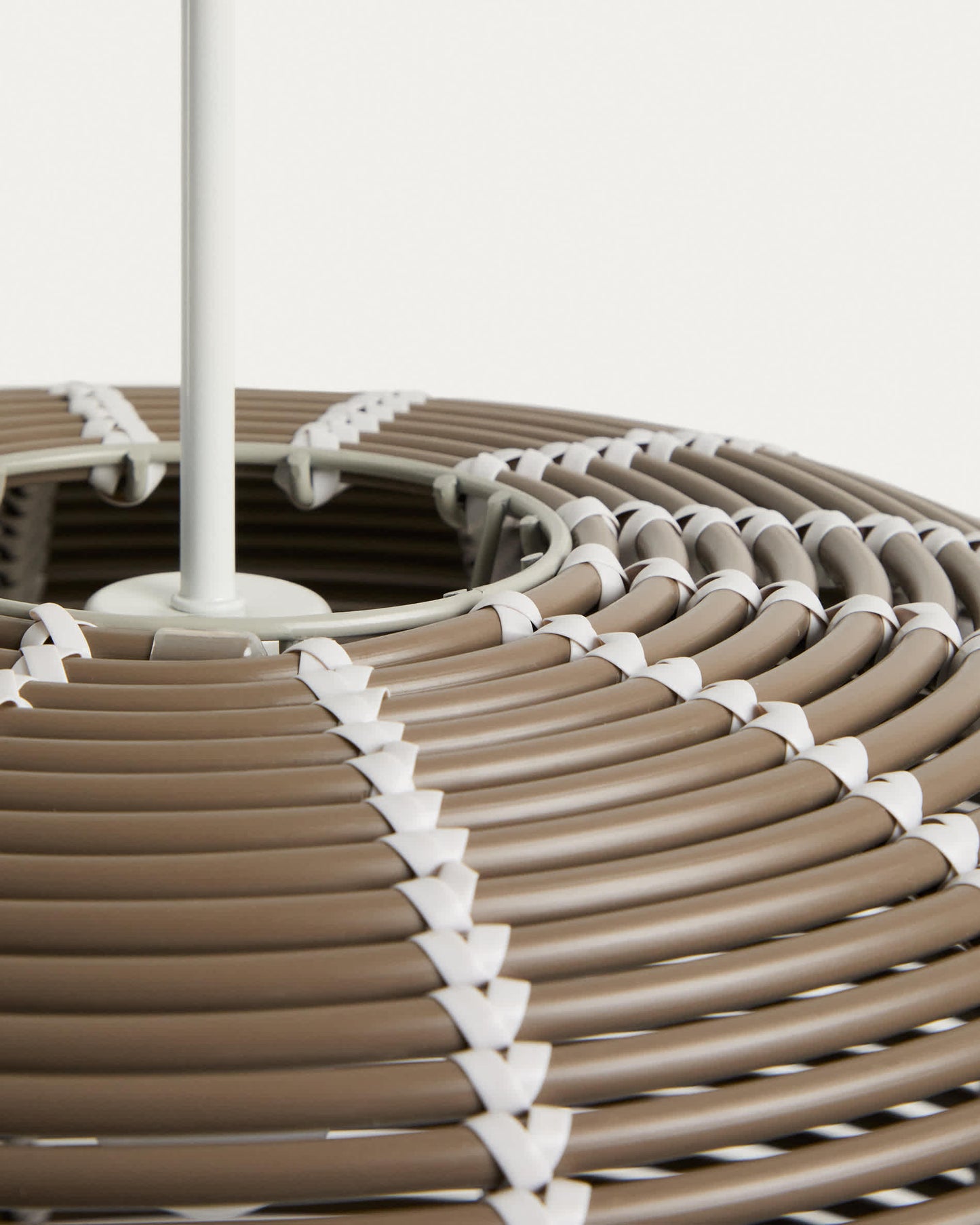 Paralume per lampada da soffitto per esterni Garoina in rattan sintetico tortora Ø 50 cm