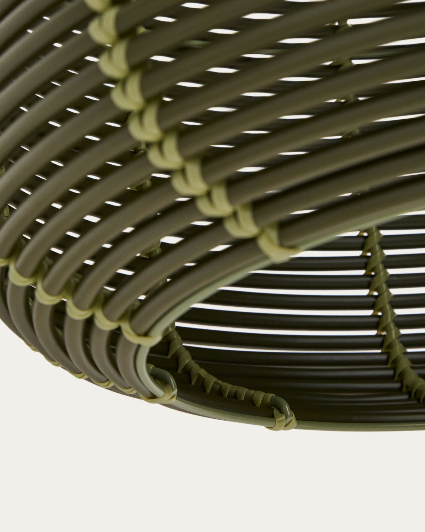 Paralume per lampada da soffitto per esterni Garoina in rattan sintetico verde Ø 50 cm