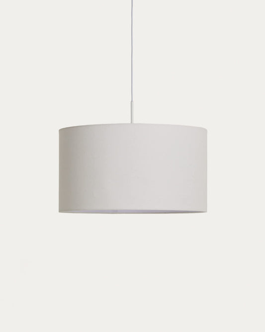 Paralume per lampada da soffitto Niani in cotone color avorio Ø 45 cm