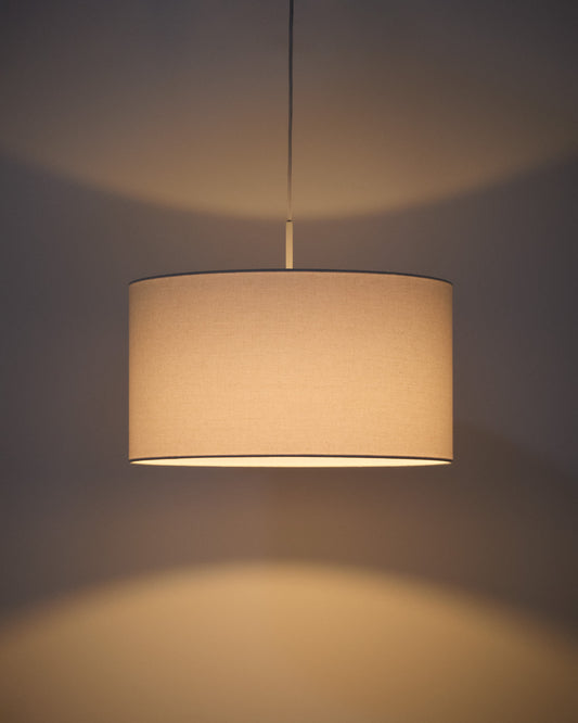 Paralume per lampada da soffitto Niani in cotone color avorio Ø 45 cm