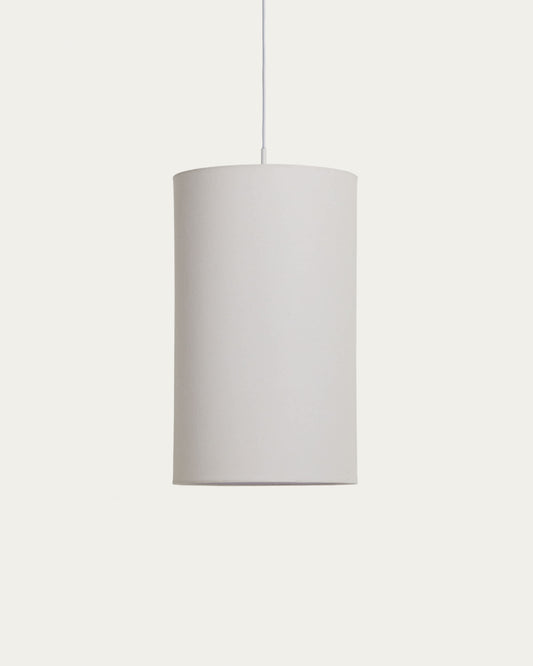 Paralume per lampada da soffitto Niani in cotone color avorio Ø 30 cm