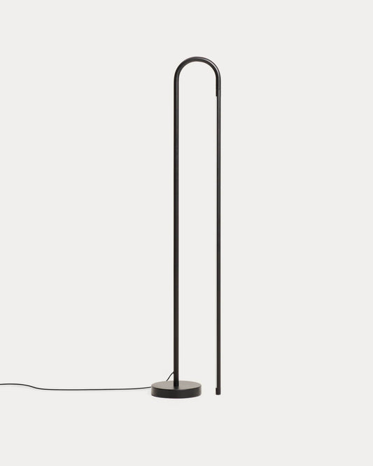 Piantana Bow in alluminio nero