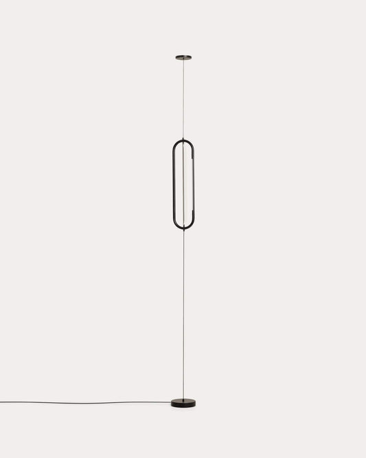 Lampada da soffitto Bow in alluminio nero Ø 16 cm