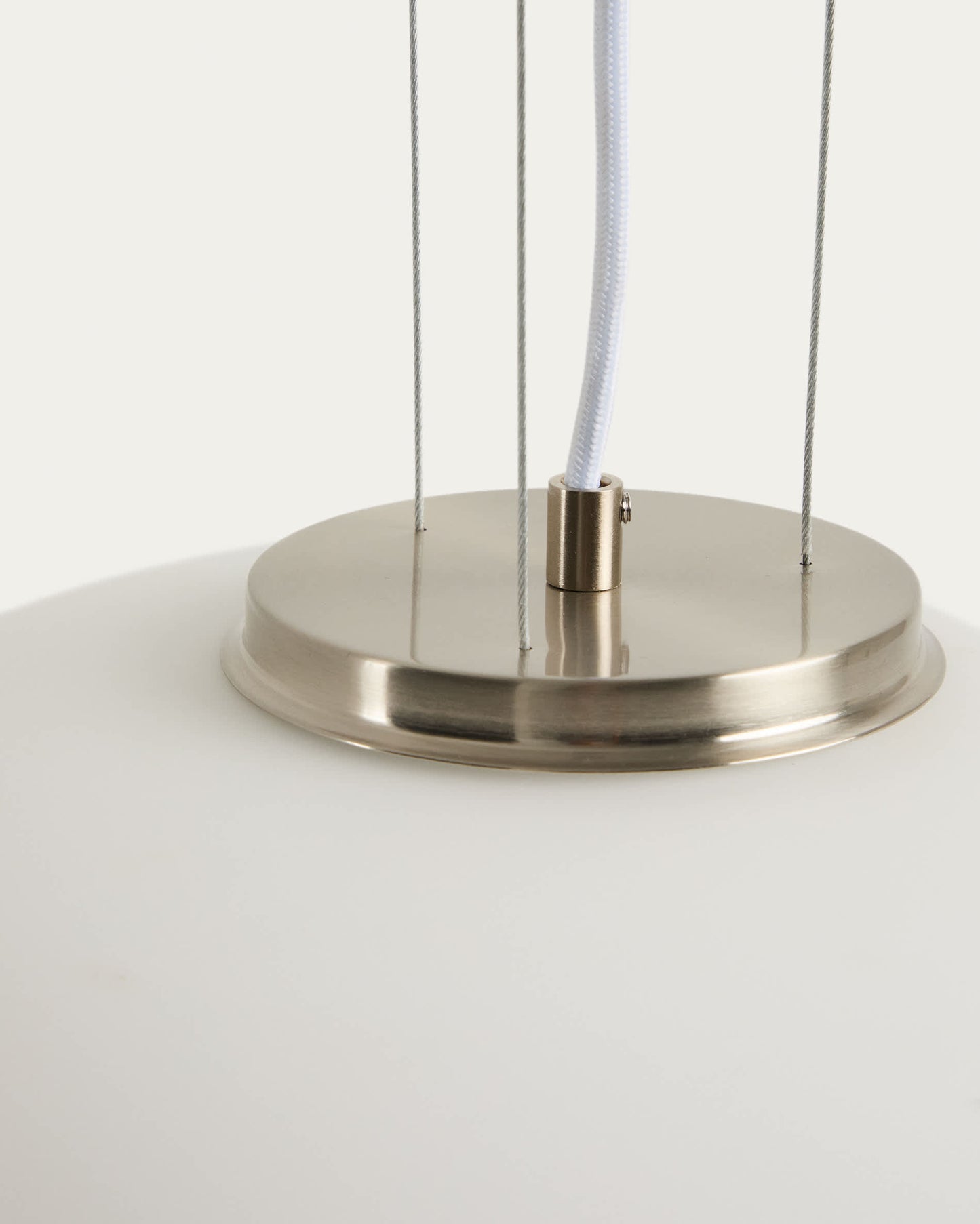 Lampada da soffitto Ardali in vetro fumé e acciaio con finitura spazzolata Ø 25 cm