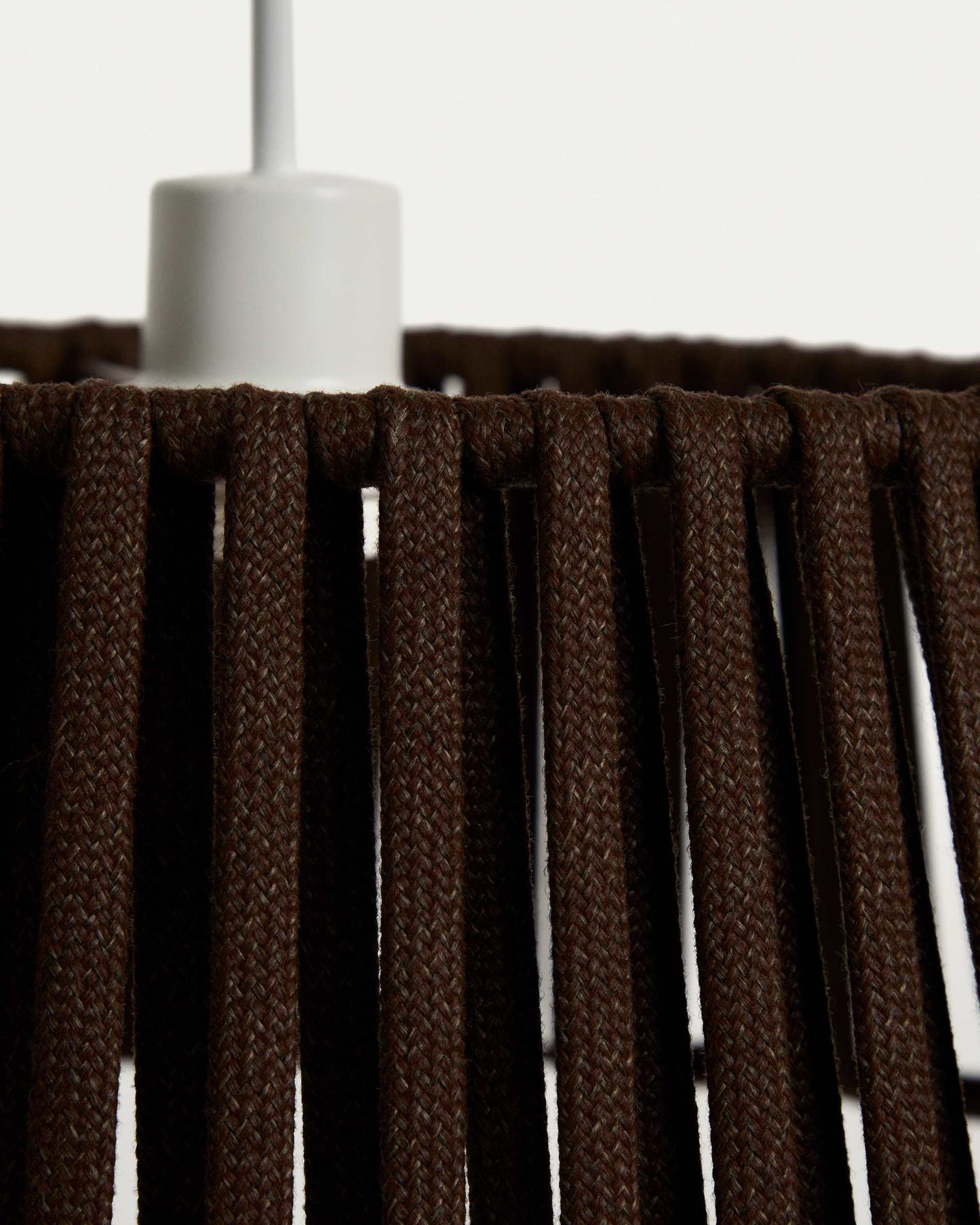 Paralume per lampada da soffitto Aldet in corda piatta marrone Ø 46 cm