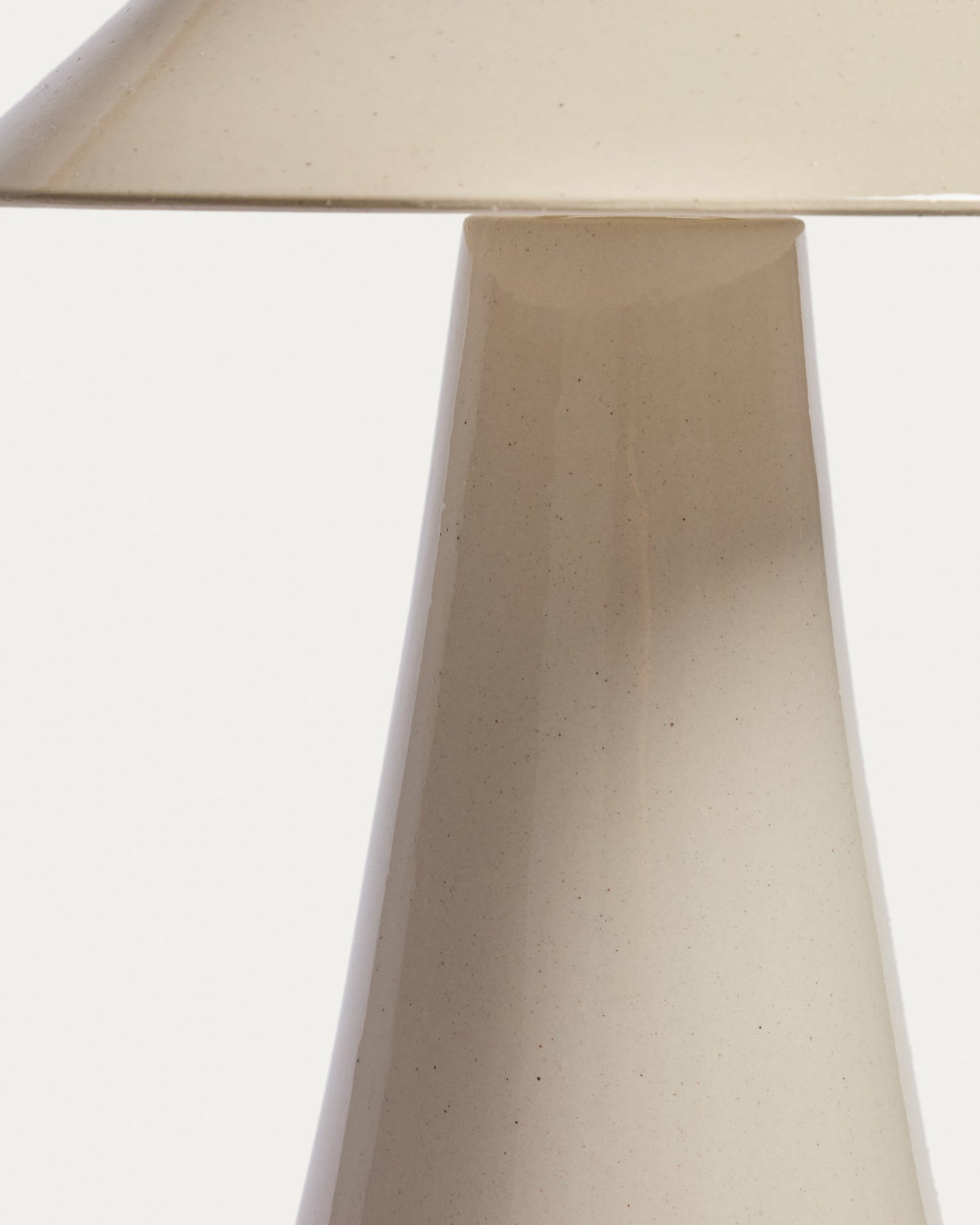 Lampada da tavolo Ceren in ceramica beige 54 cm