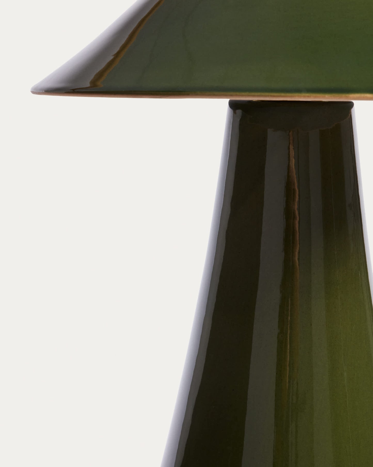 Lampada da tavolo Ceren in ceramica verde 54 cm