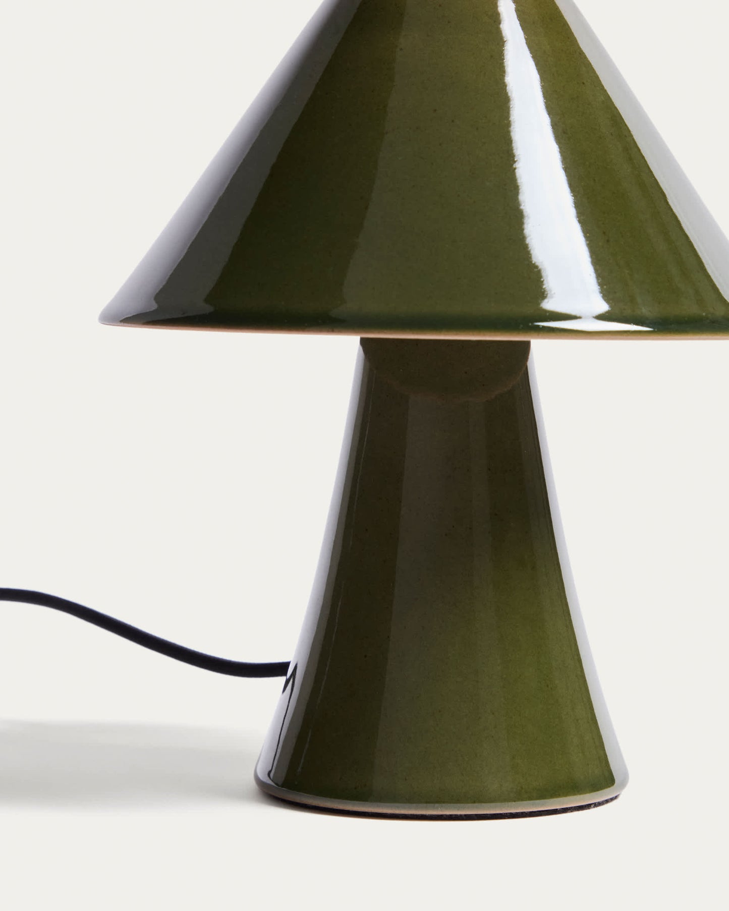 Lampada da tavolo Ceren in ceramica verde 21 cm