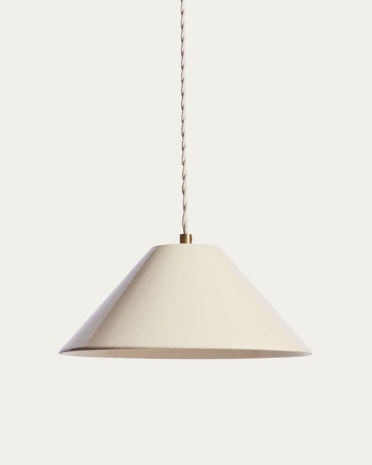 Lampada da soffitto Ceren in ceramica beige