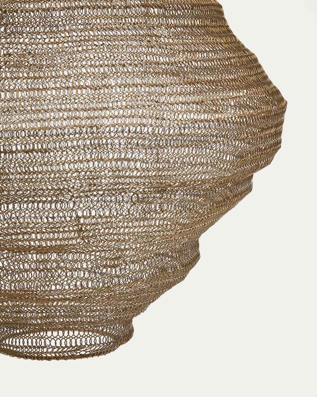 Lampada da soffitto Sarraco in metallo dorato Ø 48,5 cm
