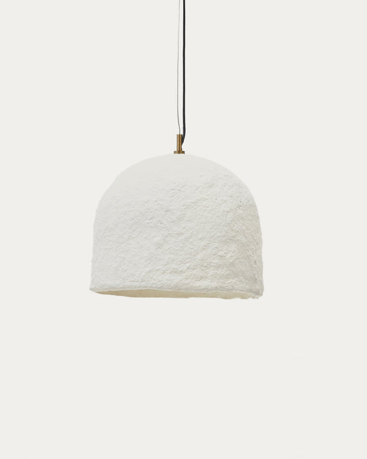 Lampada da soffitto Sineu in cartapesta bianca Ø 34,5 cm