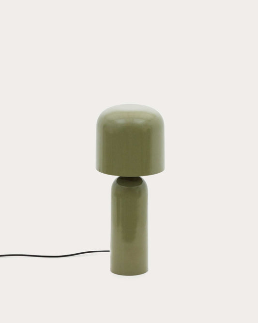 Lampada da tavolo Monze in metallo verniciato verde