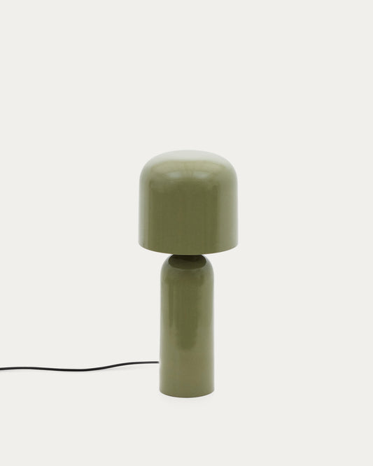 Lampada da tavolo Monze in metallo verniciato verde