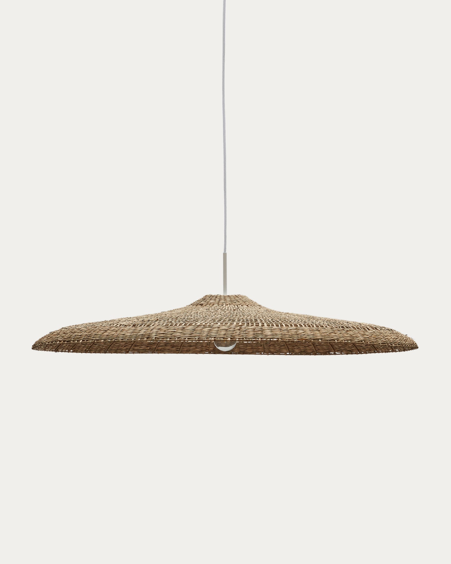 Paralume per lampada da soffitto Cruilles in fibre naturali finitura naturale Ø 100 cm