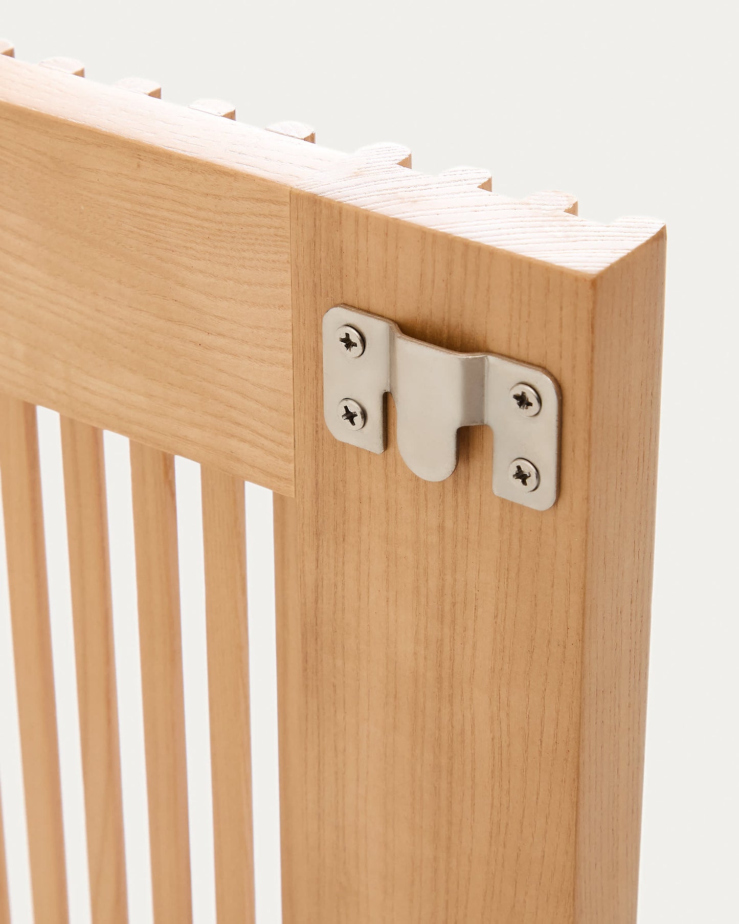 Testiera Beyla in legno massiccio di frassino per letto da 90 cm