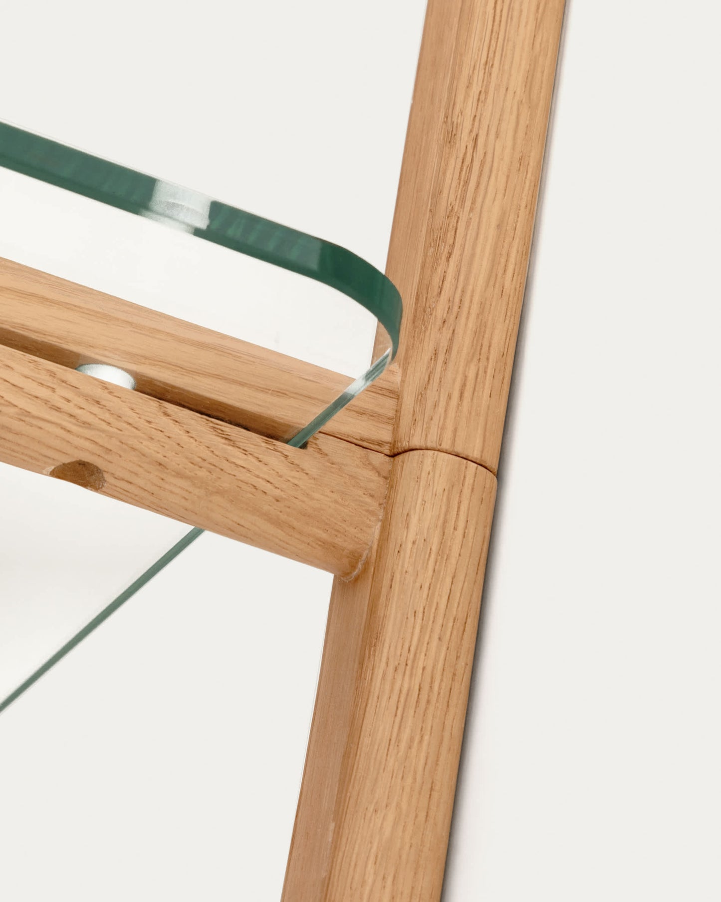 Sitra scaffalatura modulare 3 ripiani in vetro e rovere massiccio 110 cm FSC Mix Credit
