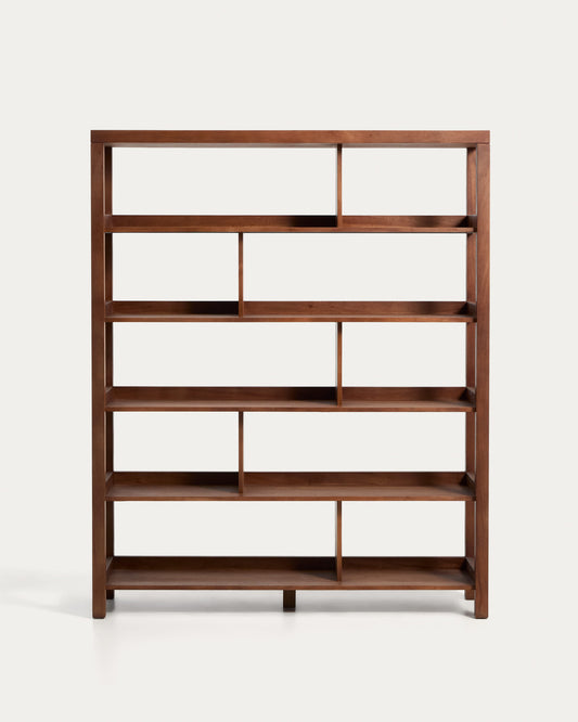 Scaffalatura Norani in legno massiccio e impiallacciatura di acacia 150 x 185 cm