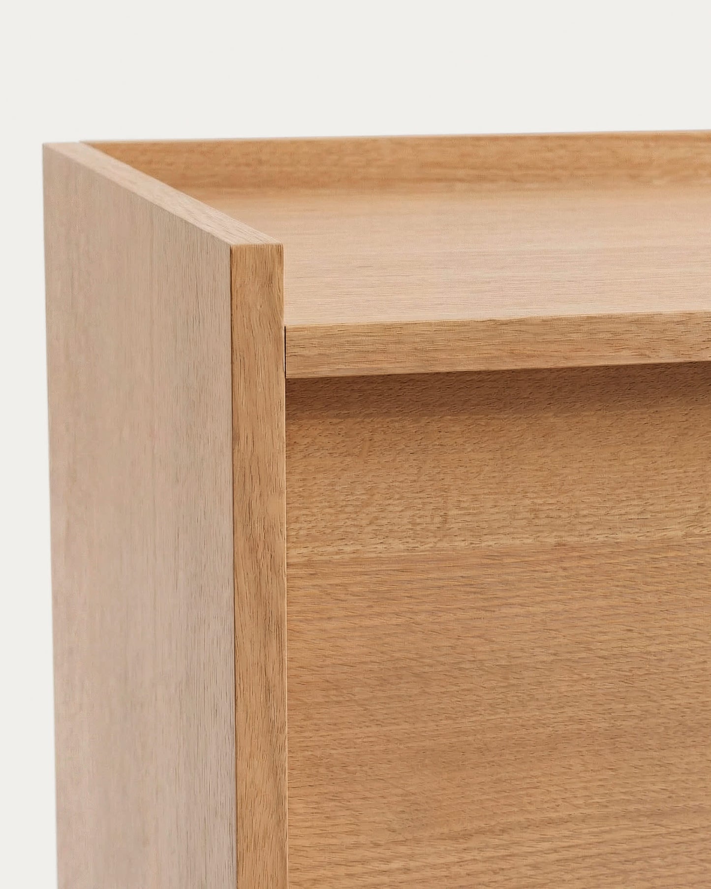 Credenza Onix in impiallacciatura di rovere con finitura tono naturale 200 x 80 cm FSC Mix Credit