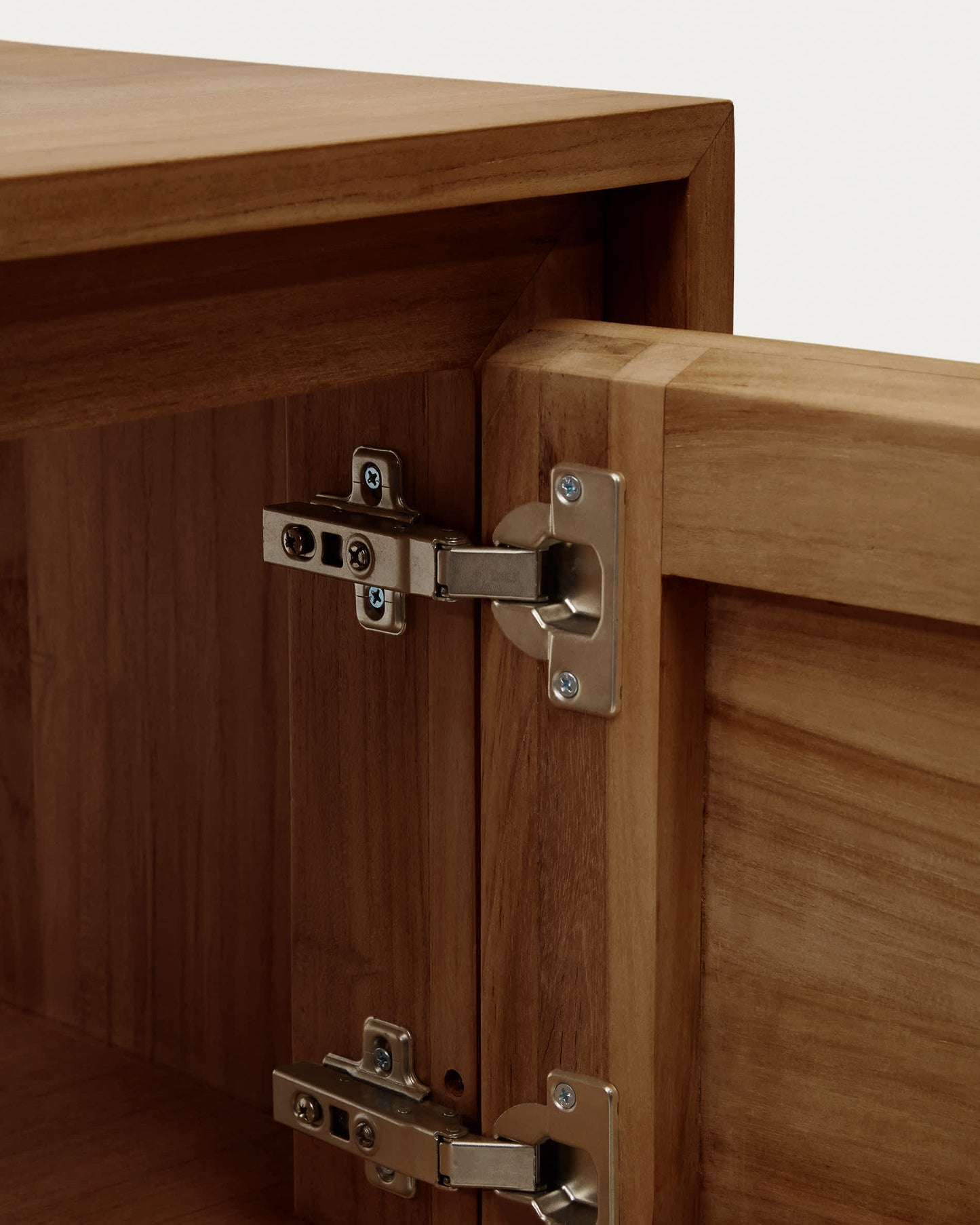 Mobile da bagno Kenta in legno massiccio di teak finitura noce 90 x 45 cm