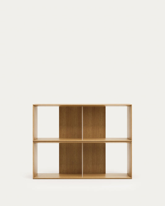 Set Litto di 2 ripiani modulari impiallacciati rovere 101 x 76 cm