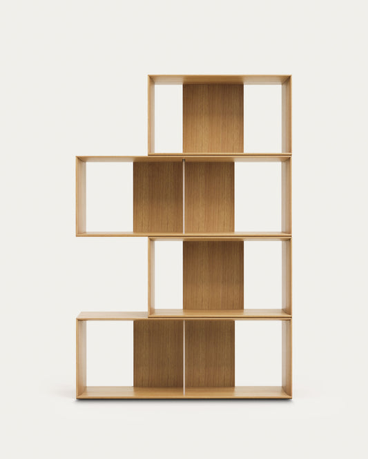 Set Litto di 4 ripiani modulari impiallacciati rovere 168 x 76 cm