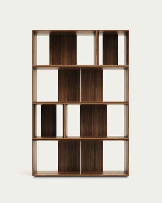 Set Litto di 6 ripiani modulari impiallacciati noce 101 x 152 cm